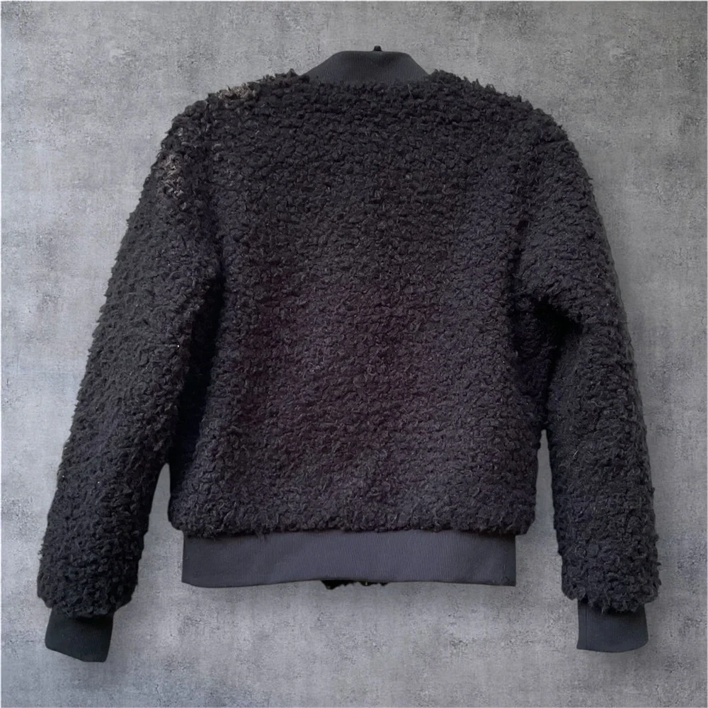 Who What Wear Teddy Bear Bomber Jacket